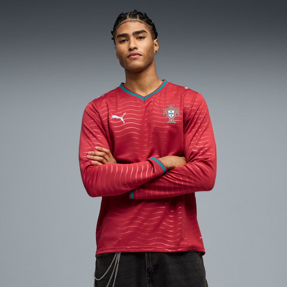Puma - Portugal National Team 2026 Home Replica Long Sleeve Jersey - Red