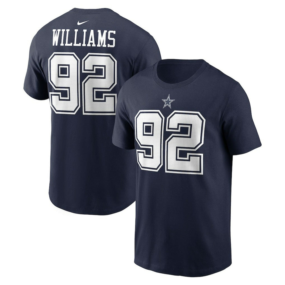 Quinnen Williams Dallas Cowboys Player Name & Number T-Shirt - Navy - Nike