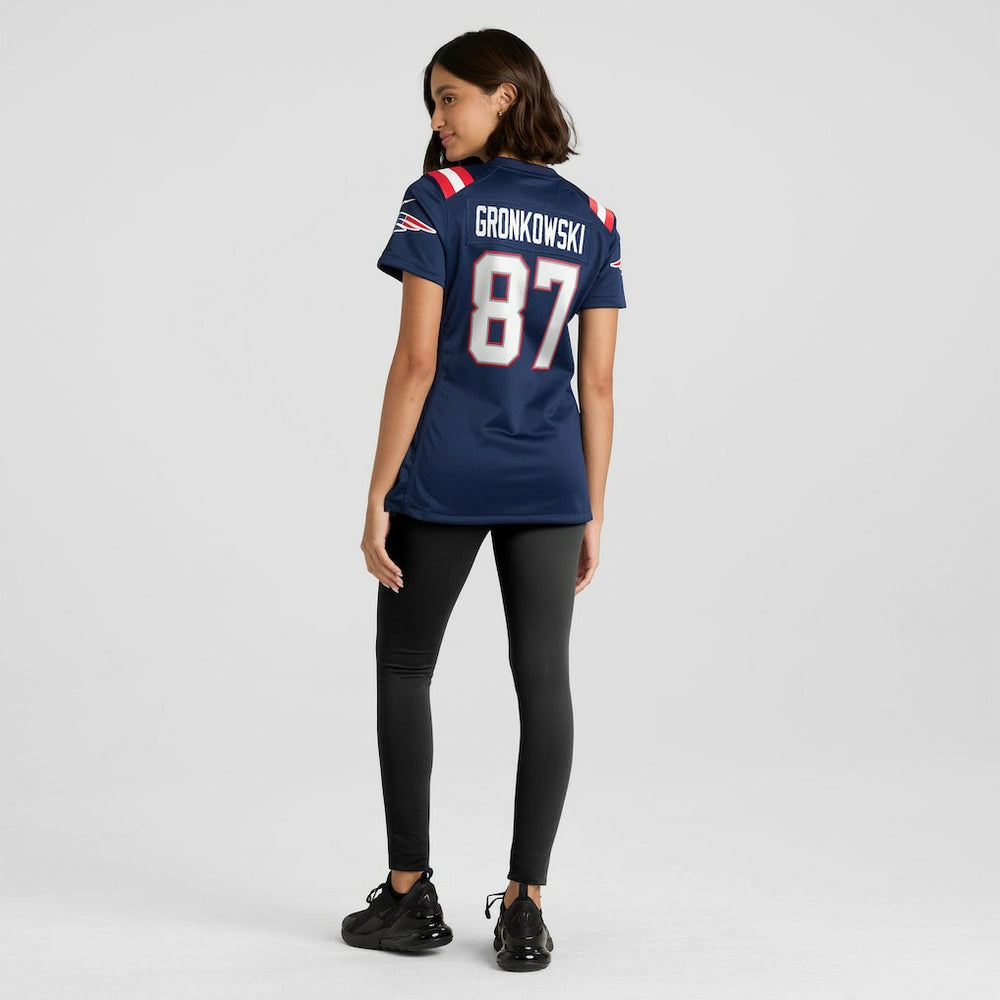 Rob Gronkowski New England Patriots Women's Team Retired Player Game Jersey - Navy - Nike