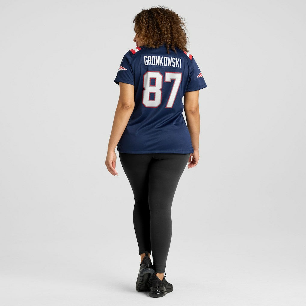 Rob Gronkowski New England Patriots Women's Team Retired Player Game Jersey - Navy - Nike