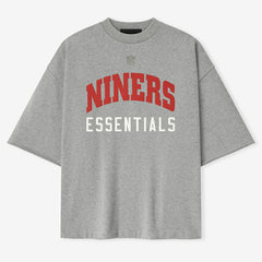 San Francisco 49ers Fear of God x NFL Unisex 3/4-Sleeve T-Shirt - Heather Gray - NFL
