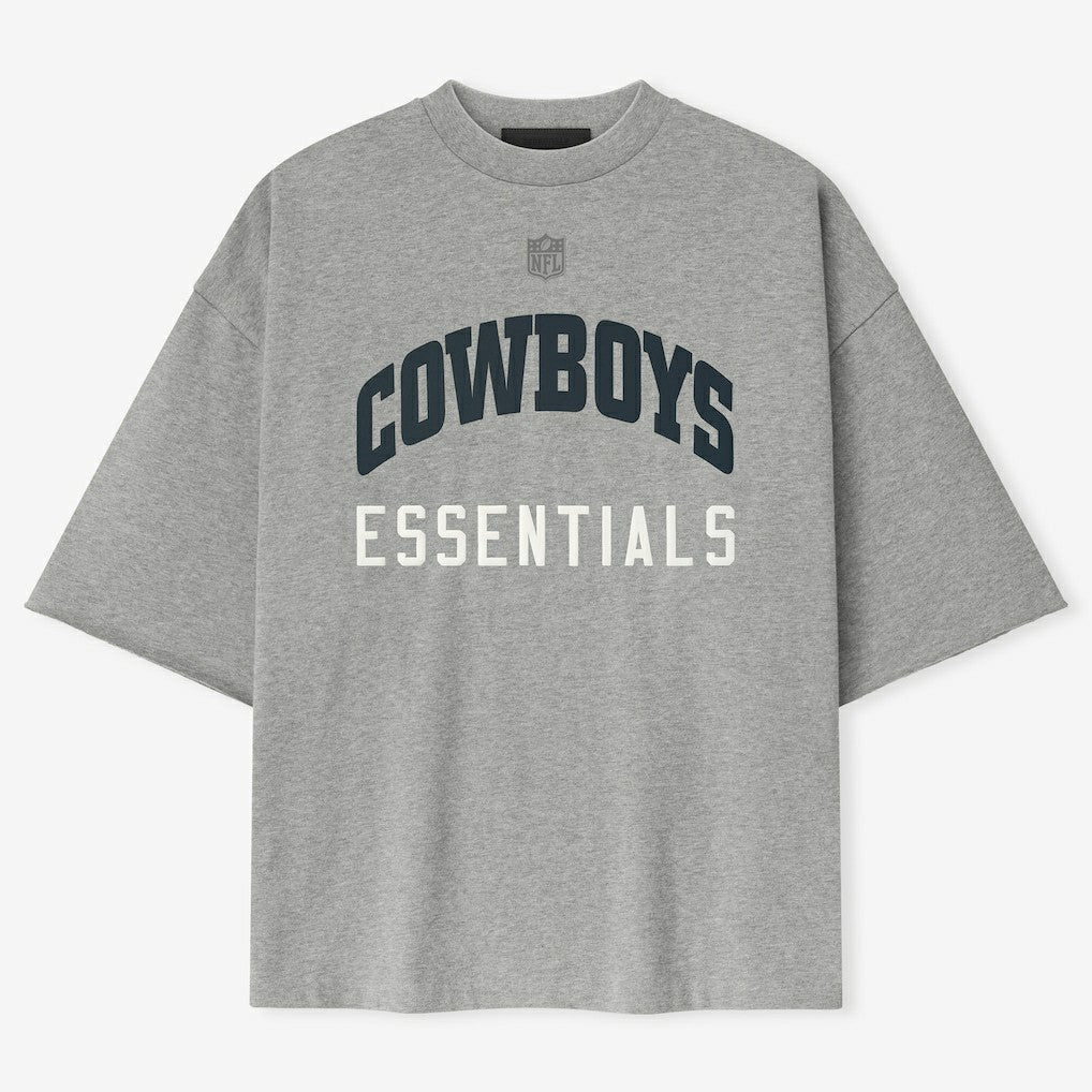Dallas Cowboys Fear of God x NFL Unisex 3/4-Sleeve T-Shirt - Heather Gray - NFL