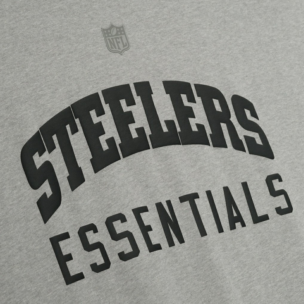 Pittsburgh Steelers Fear of God x NFL Unisex 3/4-Sleeve T-Shirt - Heather Gray - NFL