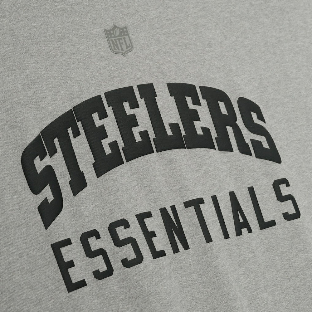 Pittsburgh Steelers Fear of God x NFL Unisex 3/4-Sleeve T-Shirt - Heather Gray - NFL