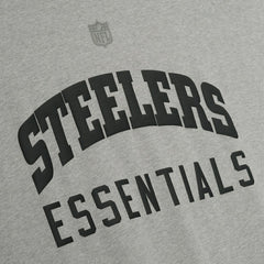 Pittsburgh Steelers Fear of God x NFL Unisex 3/4-Sleeve T-Shirt - Heather Gray - NFL