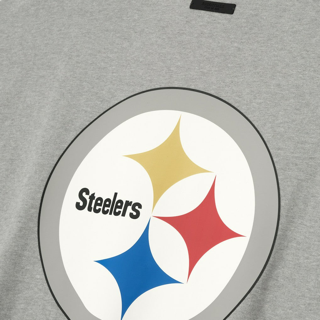Pittsburgh Steelers Fear of God x NFL Unisex 3/4-Sleeve T-Shirt - Heather Gray - NFL