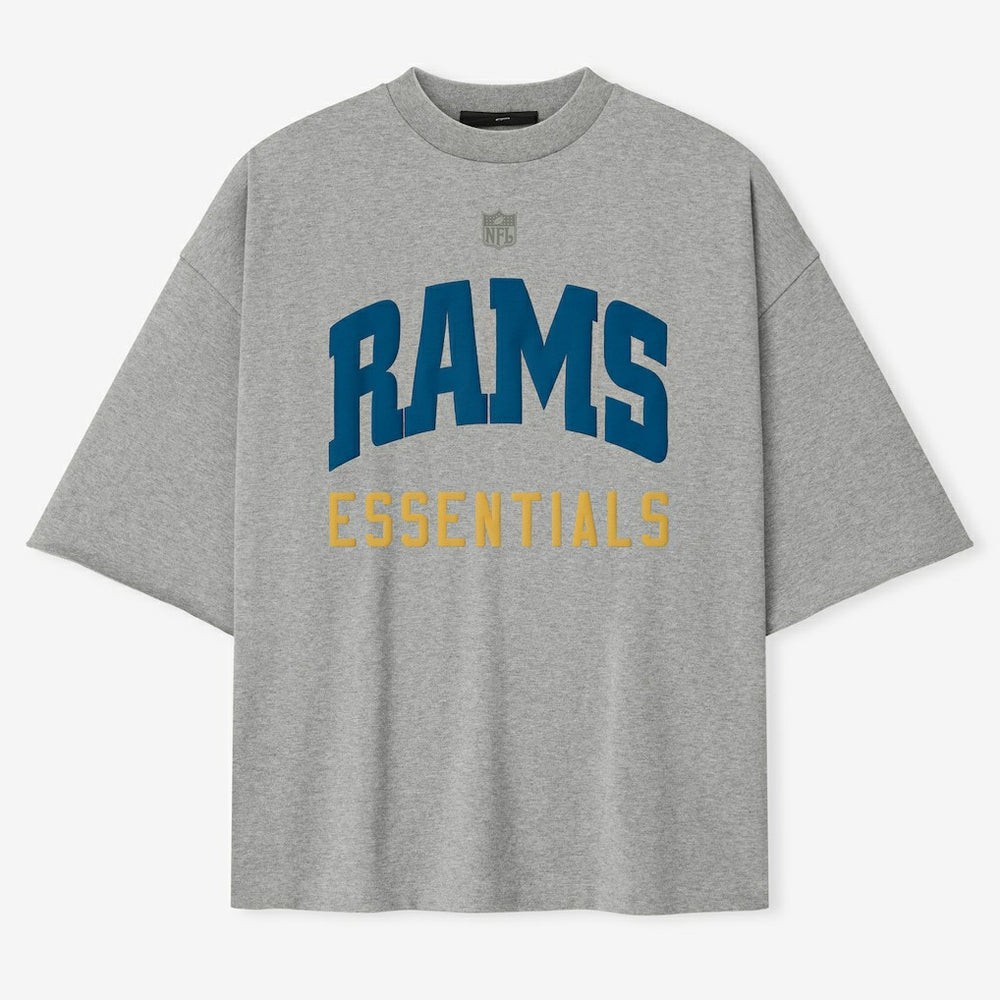 Los Angeles Rams Fear of God x NFL Unisex 3/4-Sleeve T-Shirt - Heather Gray - NFL