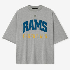 Los Angeles Rams Fear of God x NFL Unisex 3/4-Sleeve T-Shirt - Heather Gray - NFL