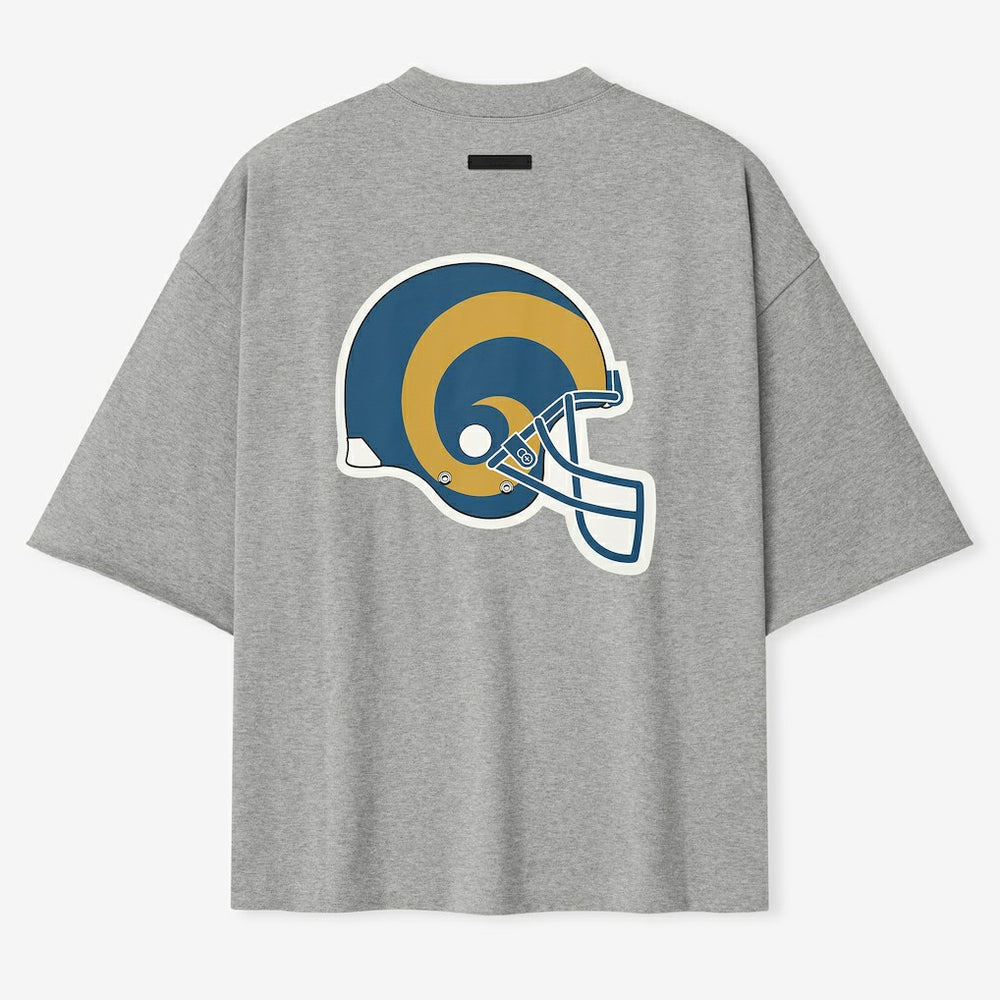 Los Angeles Rams Fear of God x NFL Unisex 3/4-Sleeve T-Shirt - Heather Gray - NFL