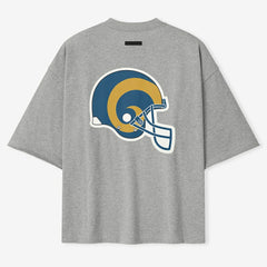 Los Angeles Rams Fear of God x NFL Unisex 3/4-Sleeve T-Shirt - Heather Gray - NFL