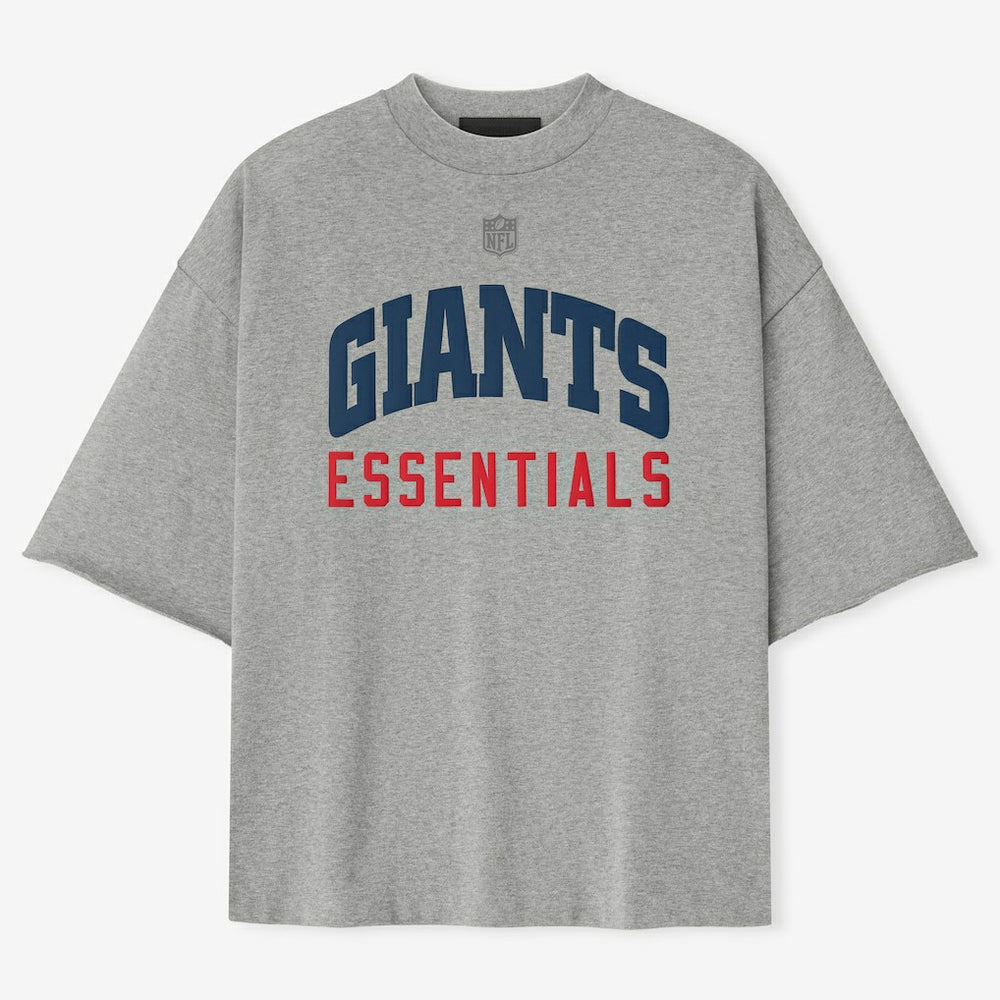 New York Giants Fear of God x NFL Unisex 3/4-Sleeve T-Shirt - Heather Gray - NFL