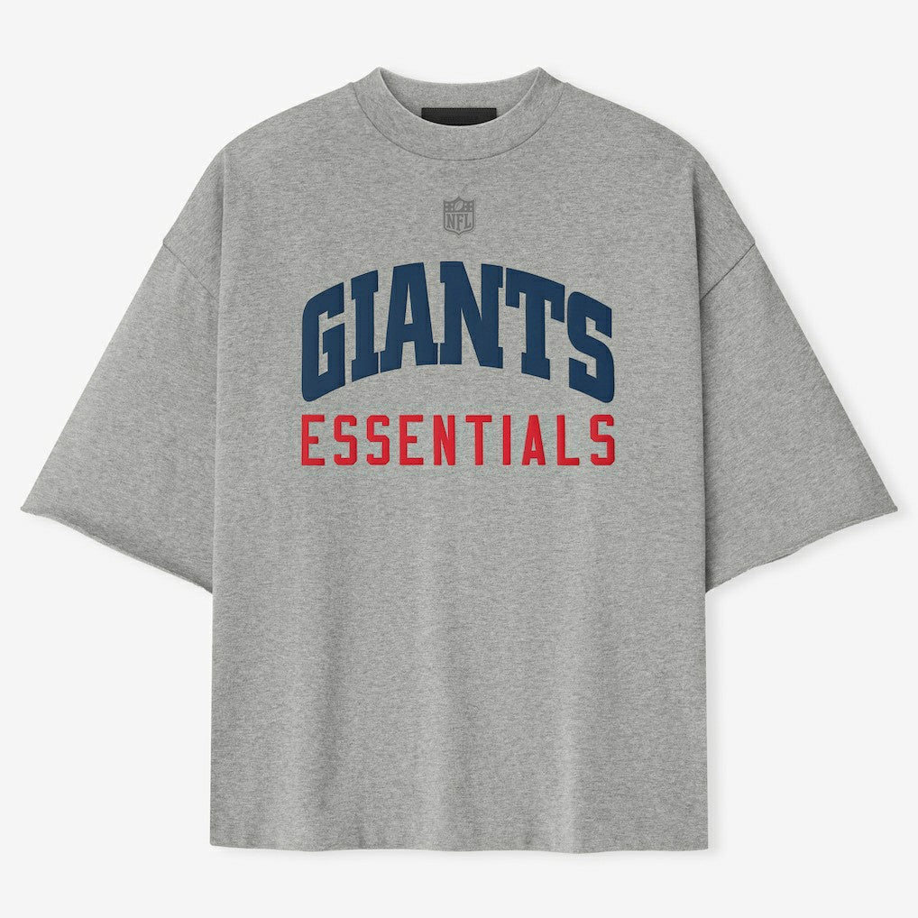 New York Giants Fear of God x NFL Unisex 3/4-Sleeve T-Shirt - Heather Gray - NFL