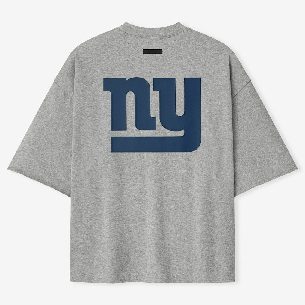 New York Giants Fear of God x NFL Unisex 3/4-Sleeve T-Shirt - Heather Gray - NFL