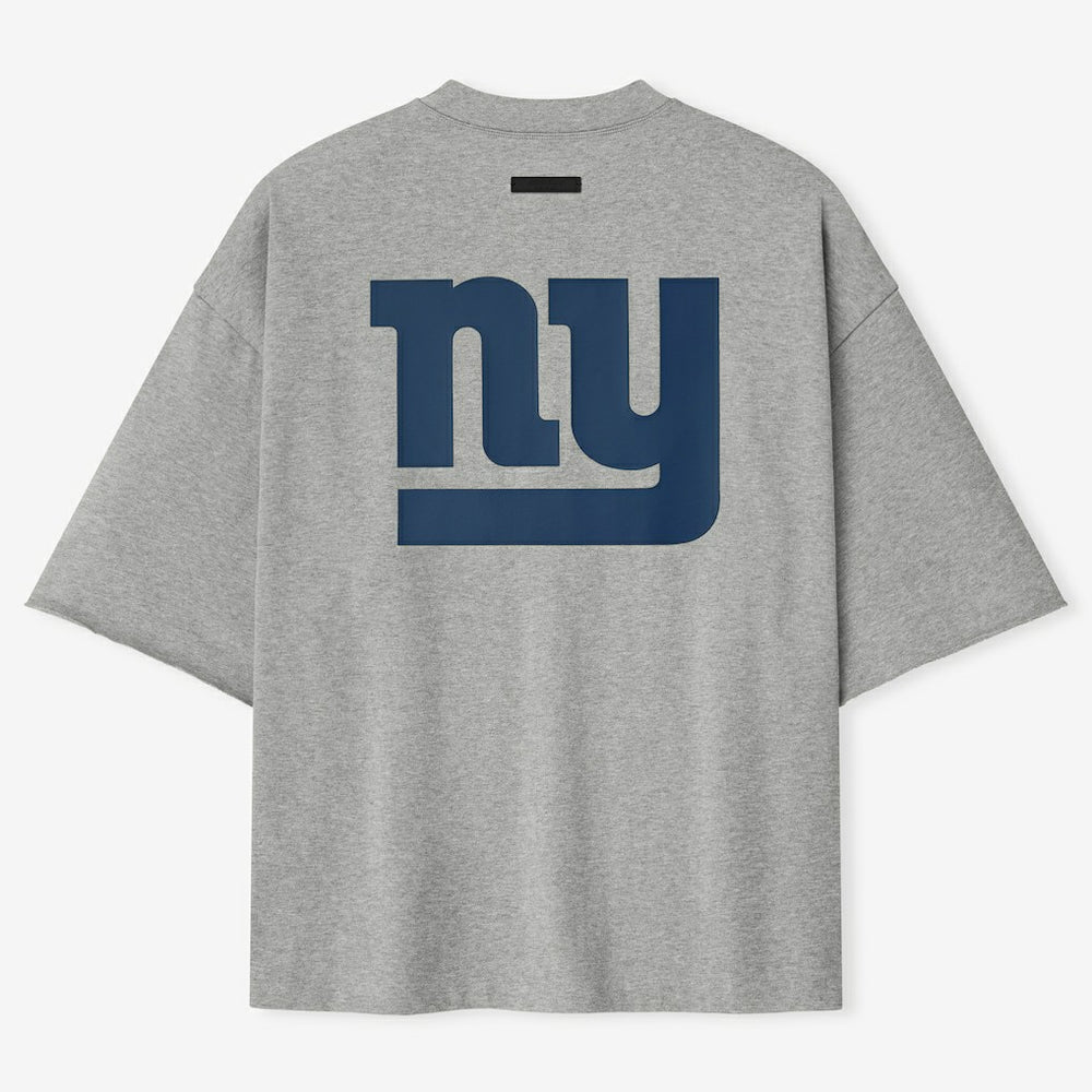 New York Giants Fear of God x NFL Unisex 3/4-Sleeve T-Shirt - Heather Gray - NFL