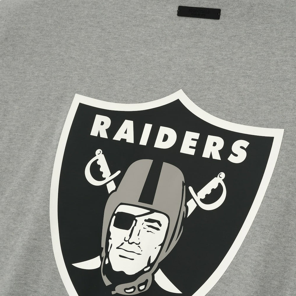 Las Vegas Raiders Fear of God x NFL Unisex 3/4-Sleeve T-Shirt - Heather Gray - NFL