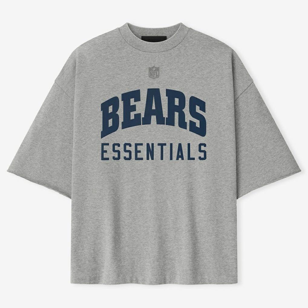 Chicago Bears Fear of God x NFL Unisex 3/4-Sleeve T-Shirt - Heather Gray - NFL