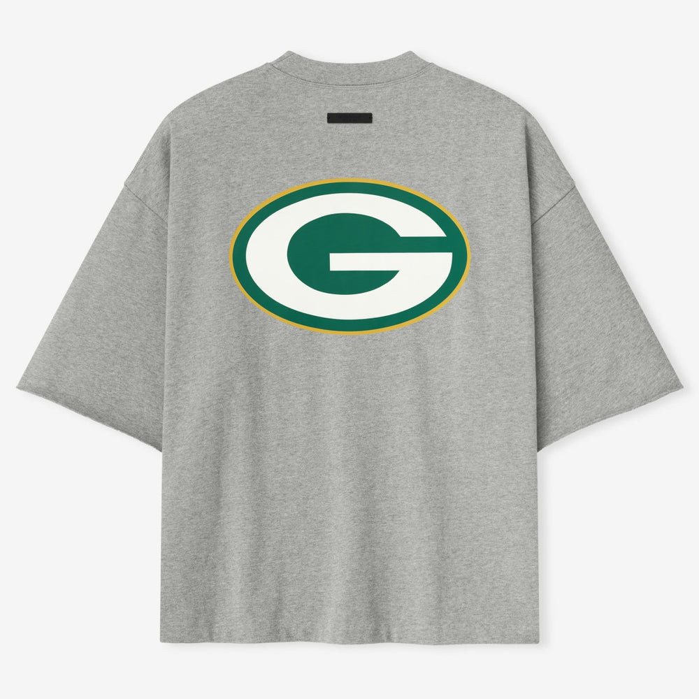 Green Bay Packers Fear of God x NFL Unisex 3/4-Sleeve T-Shirt - Heather Gray - NFL