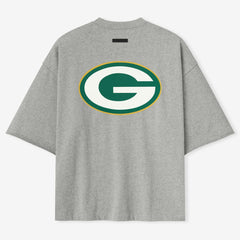Green Bay Packers Fear of God x NFL Unisex 3/4-Sleeve T-Shirt - Heather Gray - NFL