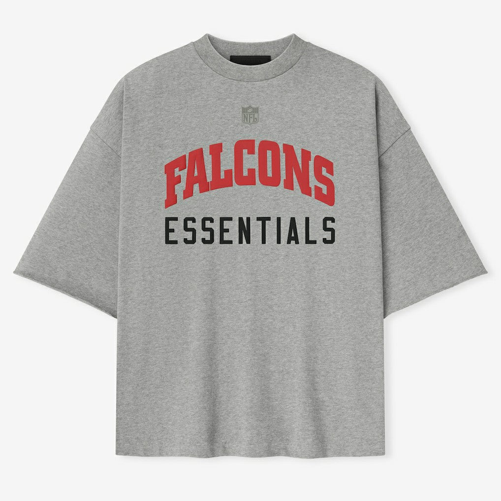 Atlanta Falcons Fear of God x NFL Unisex 3/4-Sleeve T-Shirt - Heather Gray - NFL