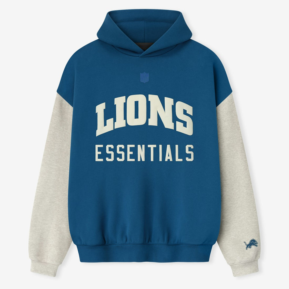 Detroit Lions Fear of God x NFL Unisex Sport Hoodie - Blue/Heather Gray - NFL