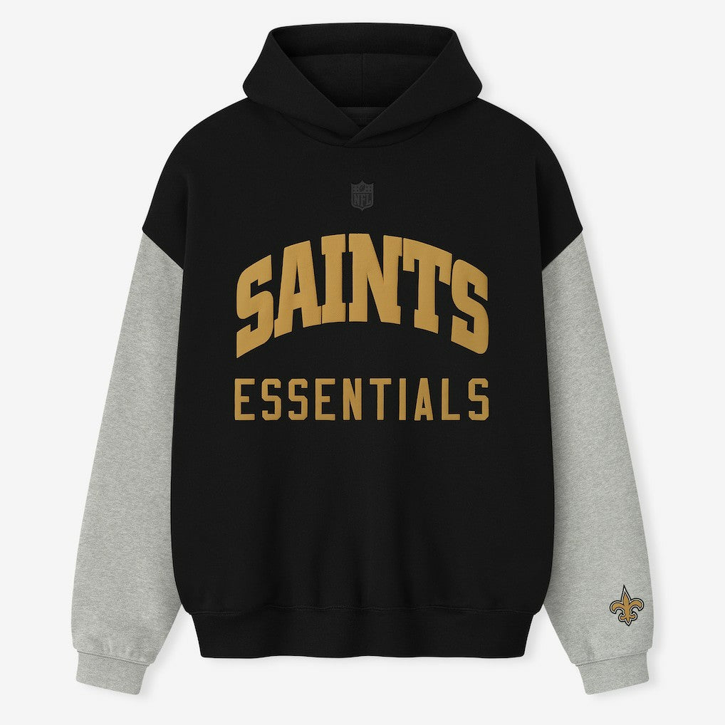 New Orleans Saints Fear of God x NFL Unisex Sport Hoodie - Black/Heather Gray - NFL