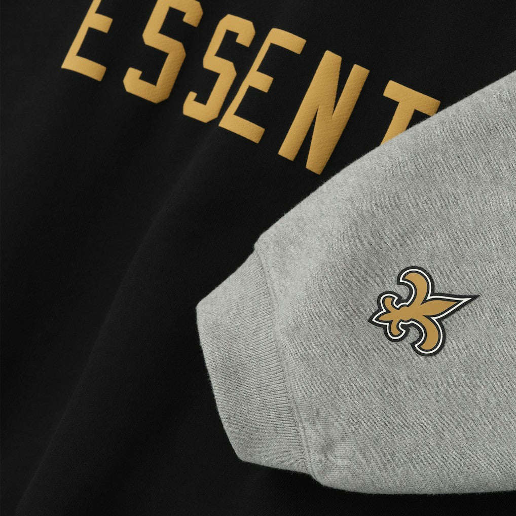 New Orleans Saints Fear of God x NFL Unisex Sport Hoodie - Black/Heather Gray - NFL