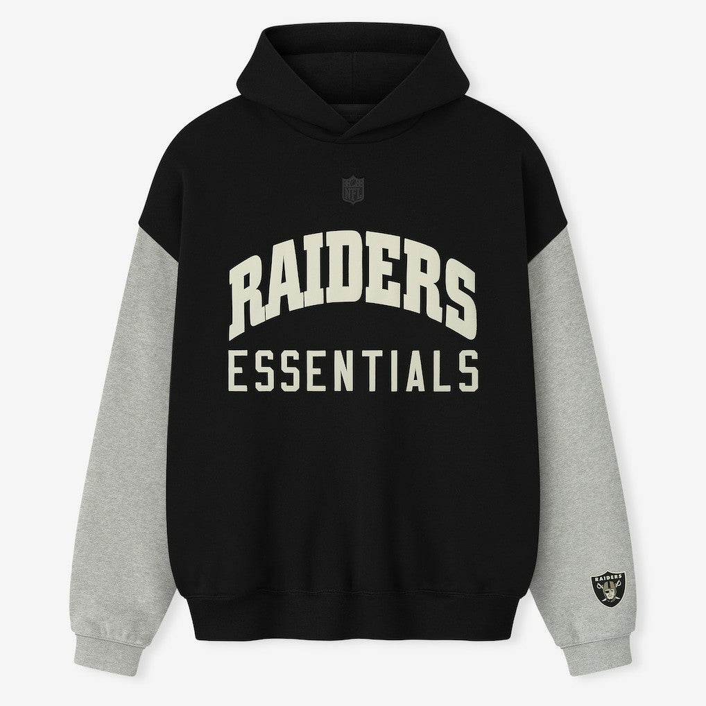 Las Vegas Raiders Fear of God x NFL Unisex Sport Hoodie - Black/Heather Gray - NFL