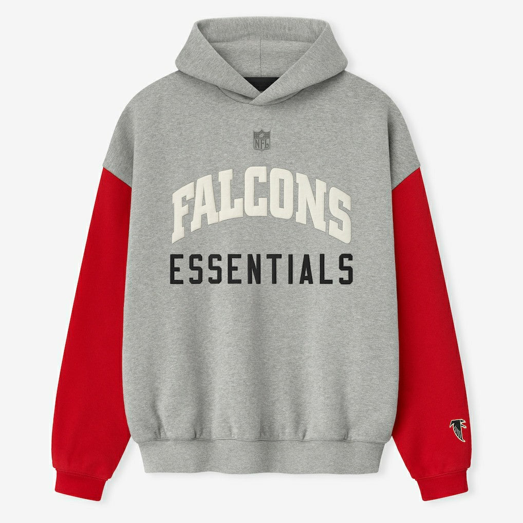 Atlanta Falcons Fear of God x NFL Unisex Sport Hoodie - Heather Gray/Red - NFL