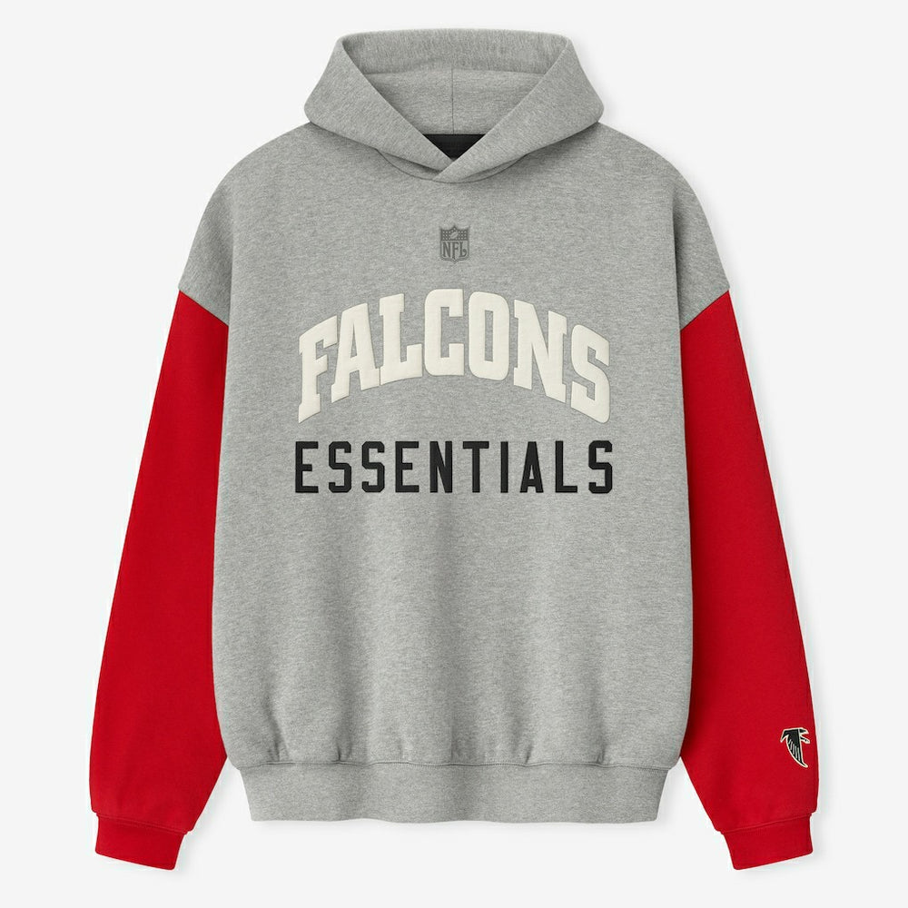 Atlanta Falcons Fear of God x NFL Unisex Sport Hoodie - Heather Gray/Red - NFL