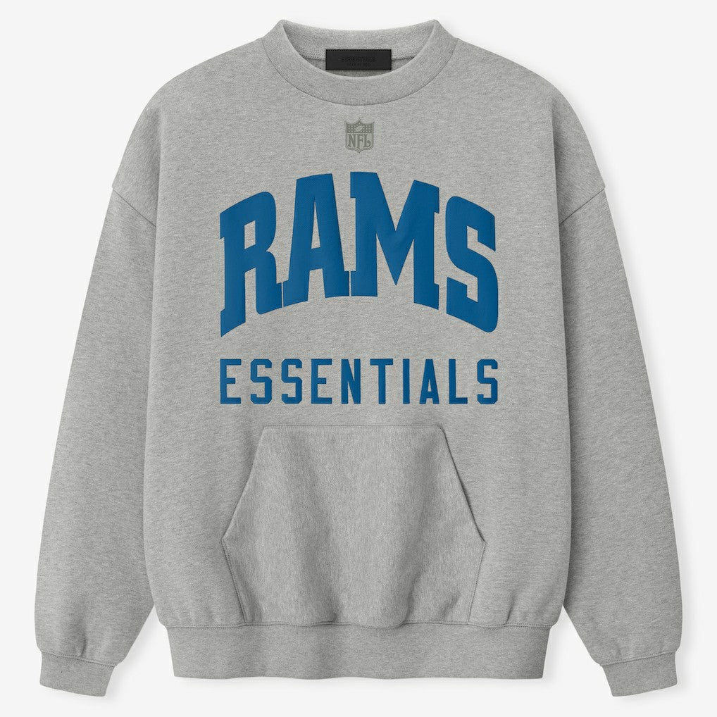 Los Angeles Rams Fear of God x NFL Unisex Sport Sweatshirt - Heather Gray - NFL