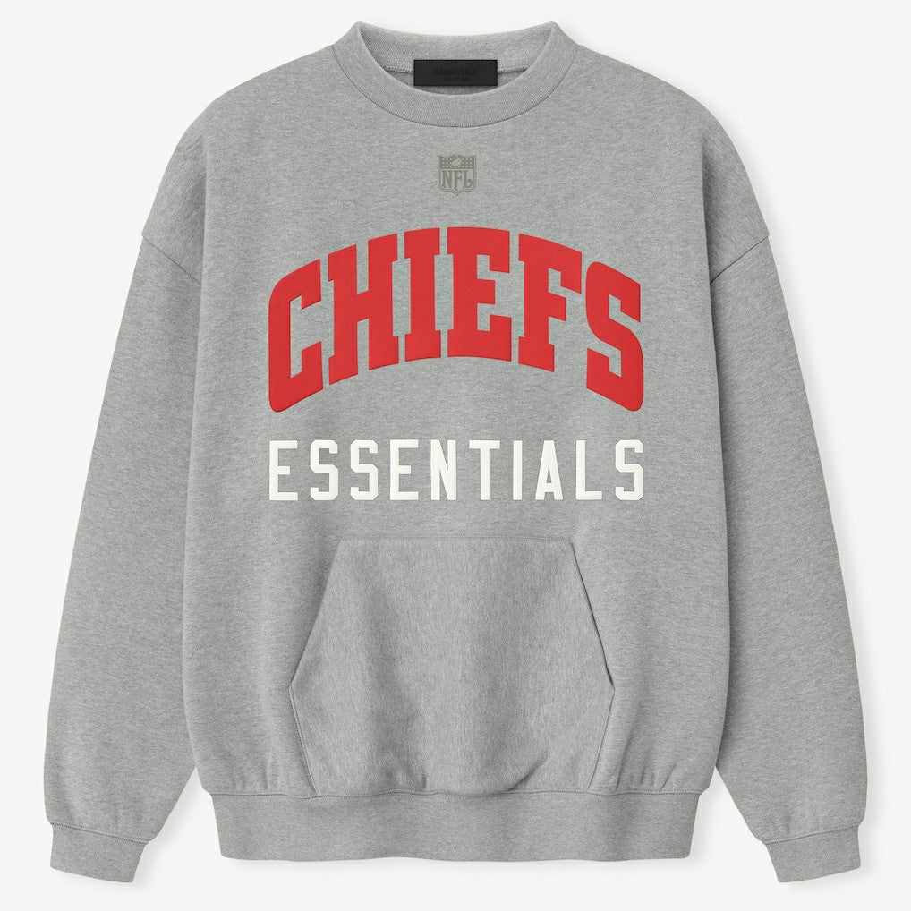 Kansas City Chiefs Fear of God x NFL Unisex Sport Sweatshirt - Heather Gray - NFL