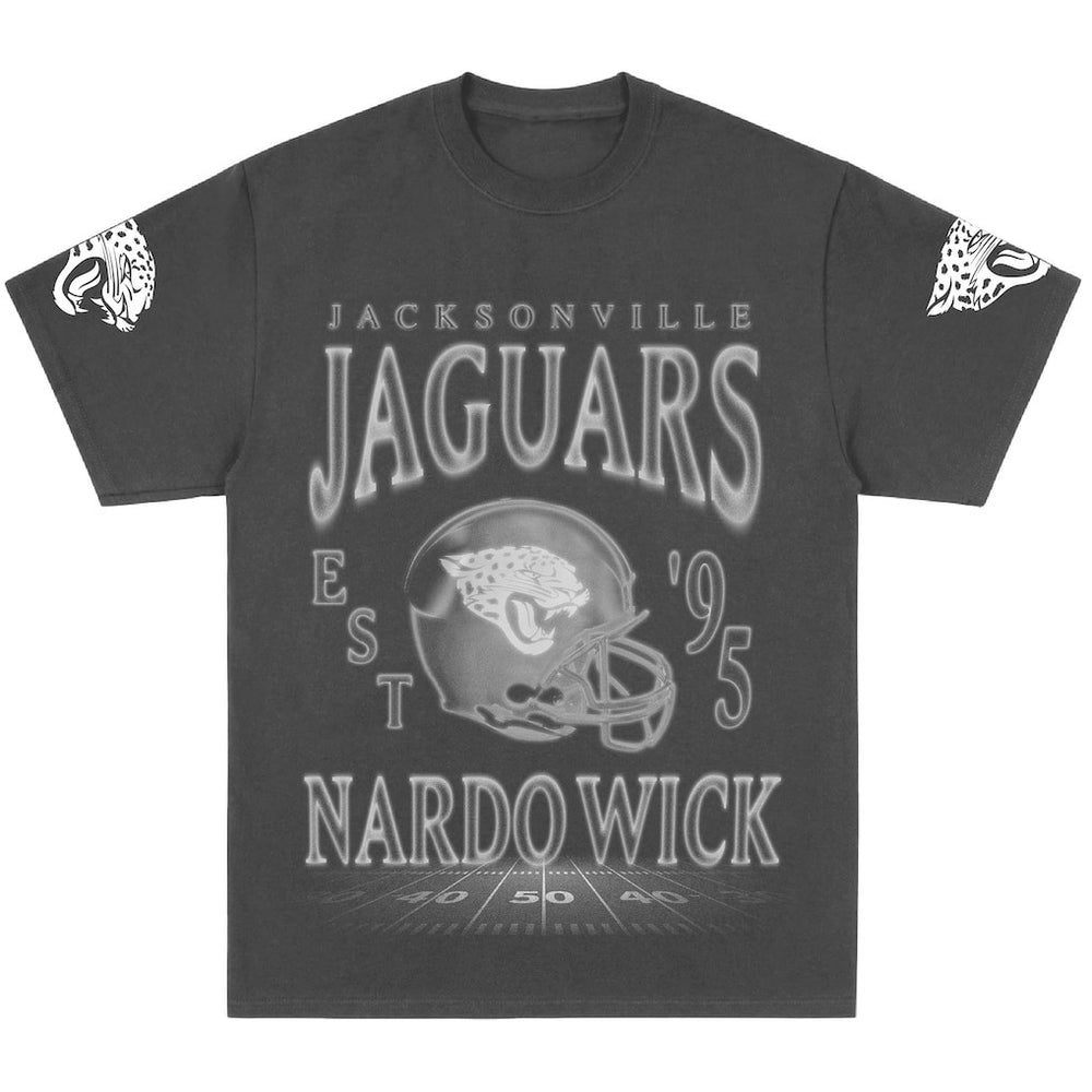 Jacksonville Jaguars Nardo Wick Unisex Teal Smoke T-Shirt - Black - NFL