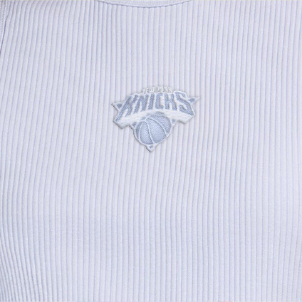 New York Knicks Starter Women's Pastel Ribbed Tank Top Blue