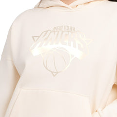 New York Knicks Starter Women's Pastel Relaxed Hoodie Cream