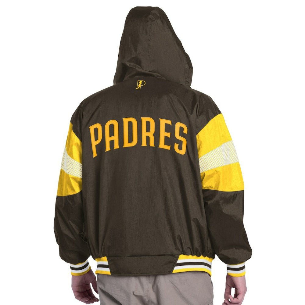San Diego Padres Pro Player Legacy Lightweight Full-Zip Hooded Jacket Sale