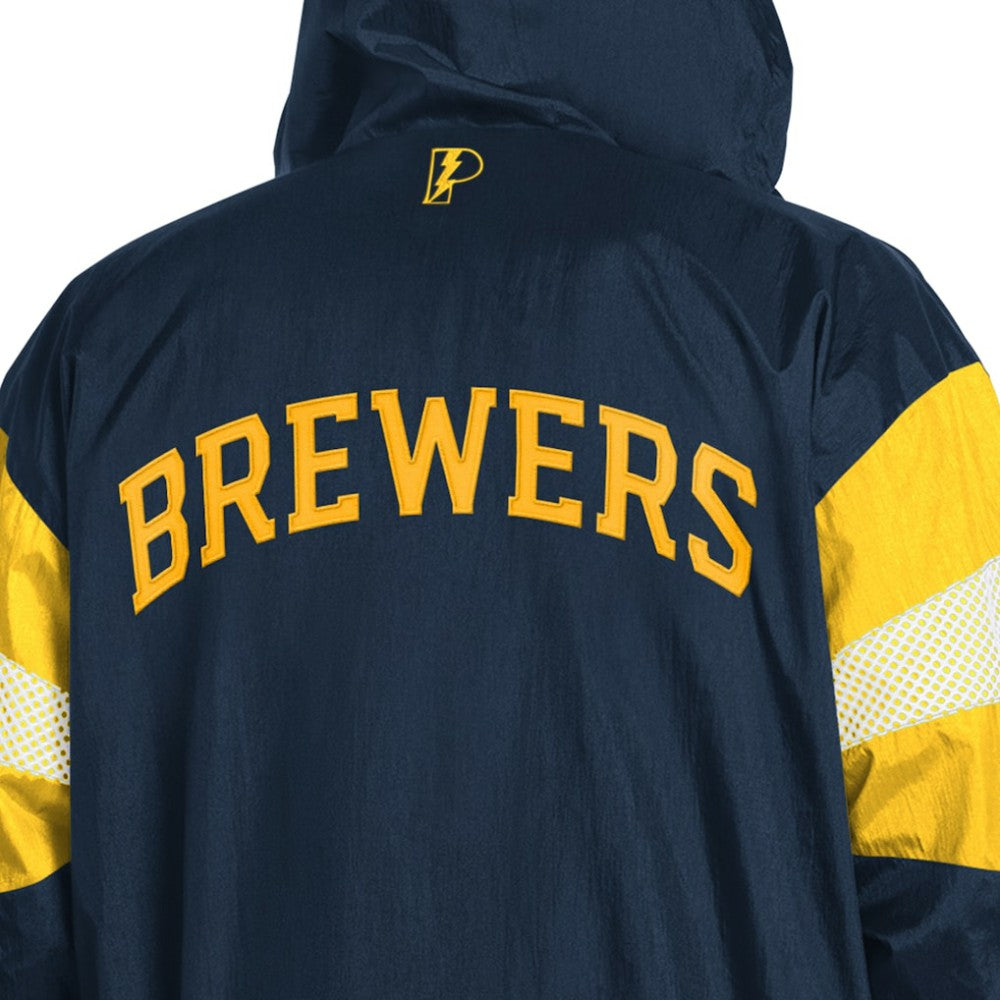 Milwaukee Brewers Pro Player Legacy Lightweight Full-Zip Hooded Jacket Online