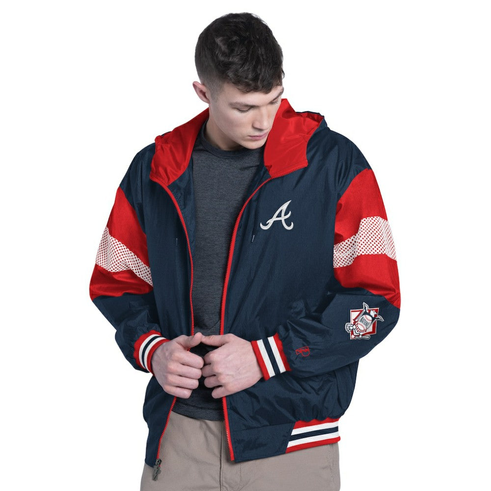 Atlanta Braves Pro Player Legacy Lightweight Full-Zip Hooded Jacket Near Me