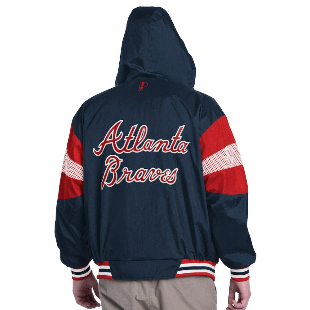 Atlanta Braves Pro Player Legacy Lightweight Full-Zip Hooded Jacket Near Me