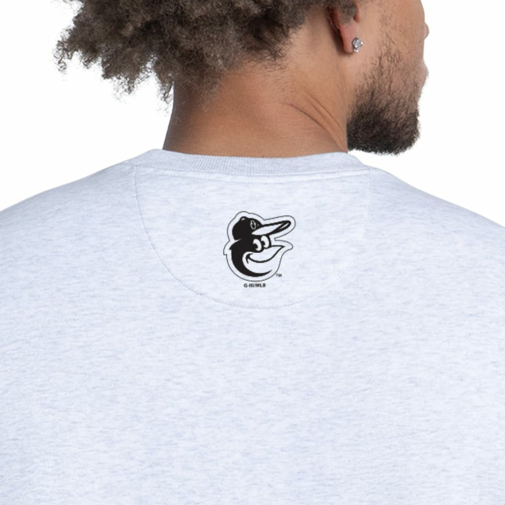 Baltimore Orioles Starter Face of Ice Blue French Terry Sweatshirt Sale