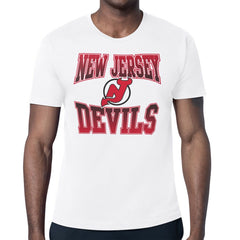 New Jersey Devils Starter Comic Style Team Graphic T-Shirt - White | NHL sale