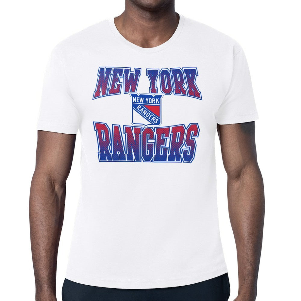 New York Rangers Starter Comic Style Team Graphic T-Shirt - White | NHL on sale