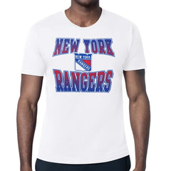 New York Rangers Starter Comic Style Team Graphic T-Shirt - White | NHL on sale