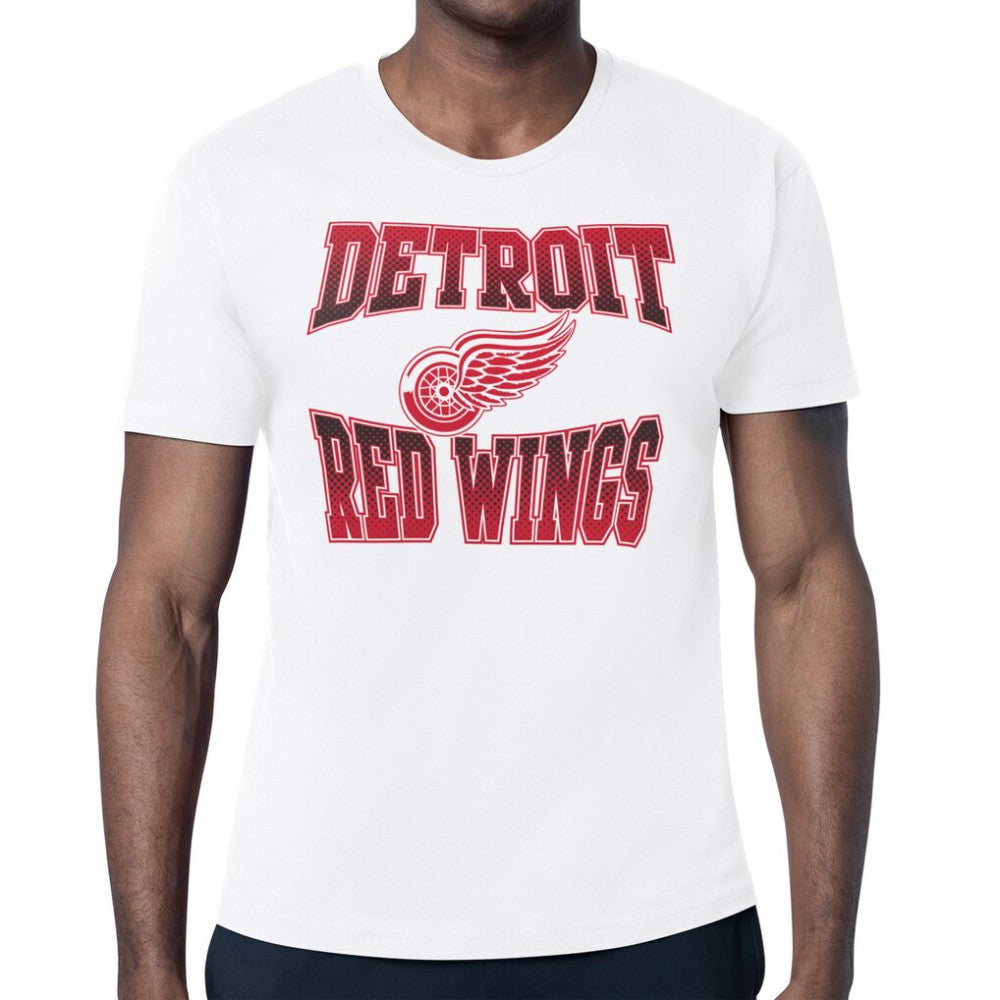 Detroit Red Wings Starter Comic Style Team Graphic T-Shirt - White | NHL near me