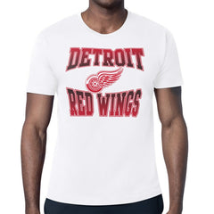 Detroit Red Wings Starter Comic Style Team Graphic T-Shirt - White | NHL near me