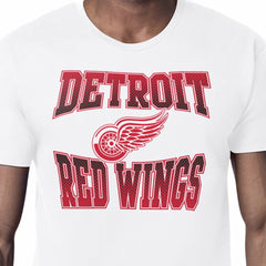 Detroit Red Wings Starter Comic Style Team Graphic T-Shirt - White | NHL near me