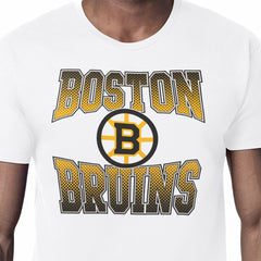 Boston Bruins Starter Comic Style Team Graphic T-Shirt - White | NHL Lifestyle