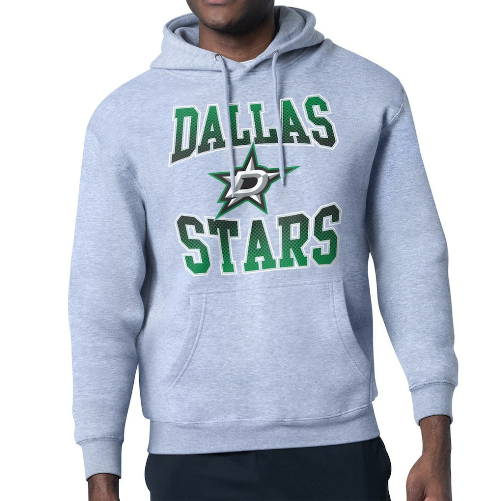 Dallas Stars Starter Comic Style Team Graphic Hoodie - Gray | NHL Clearance