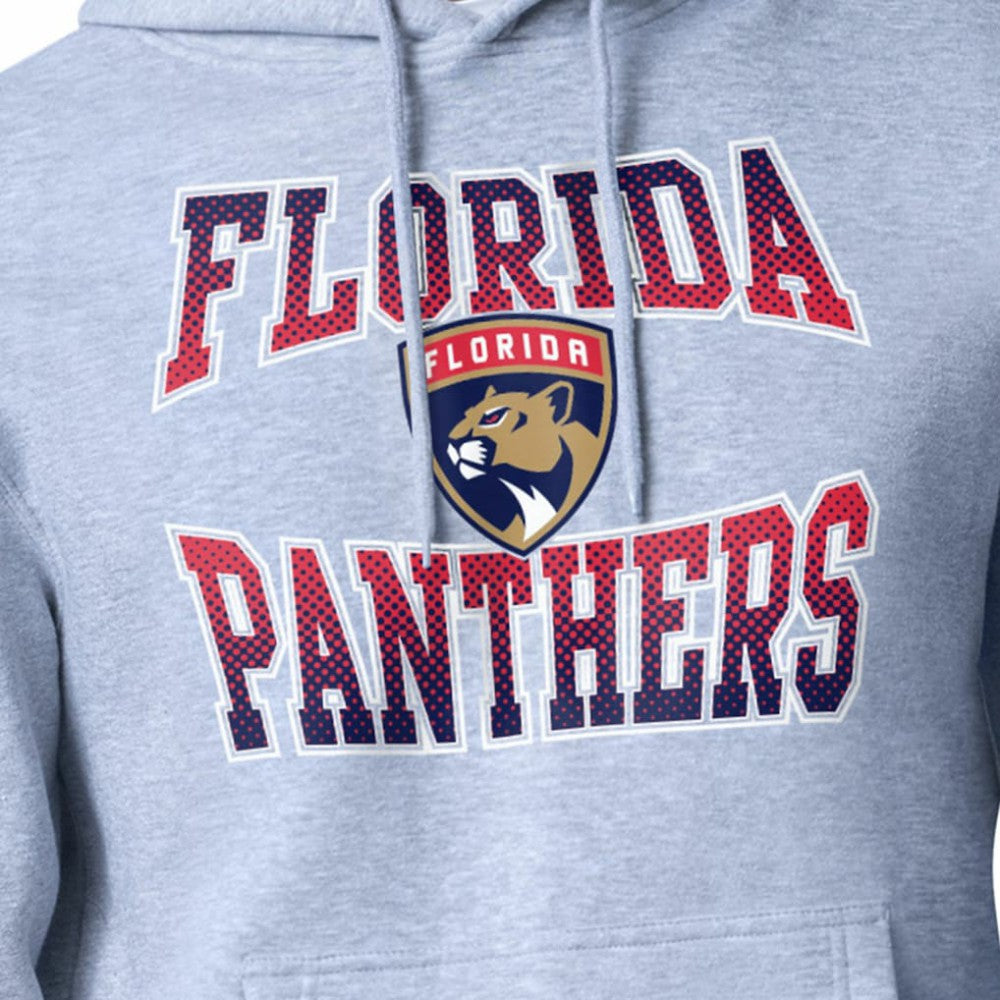 Florida Panthers Starter Comic Style Team Graphic Hoodie - Gray | NHL Lifestyle
