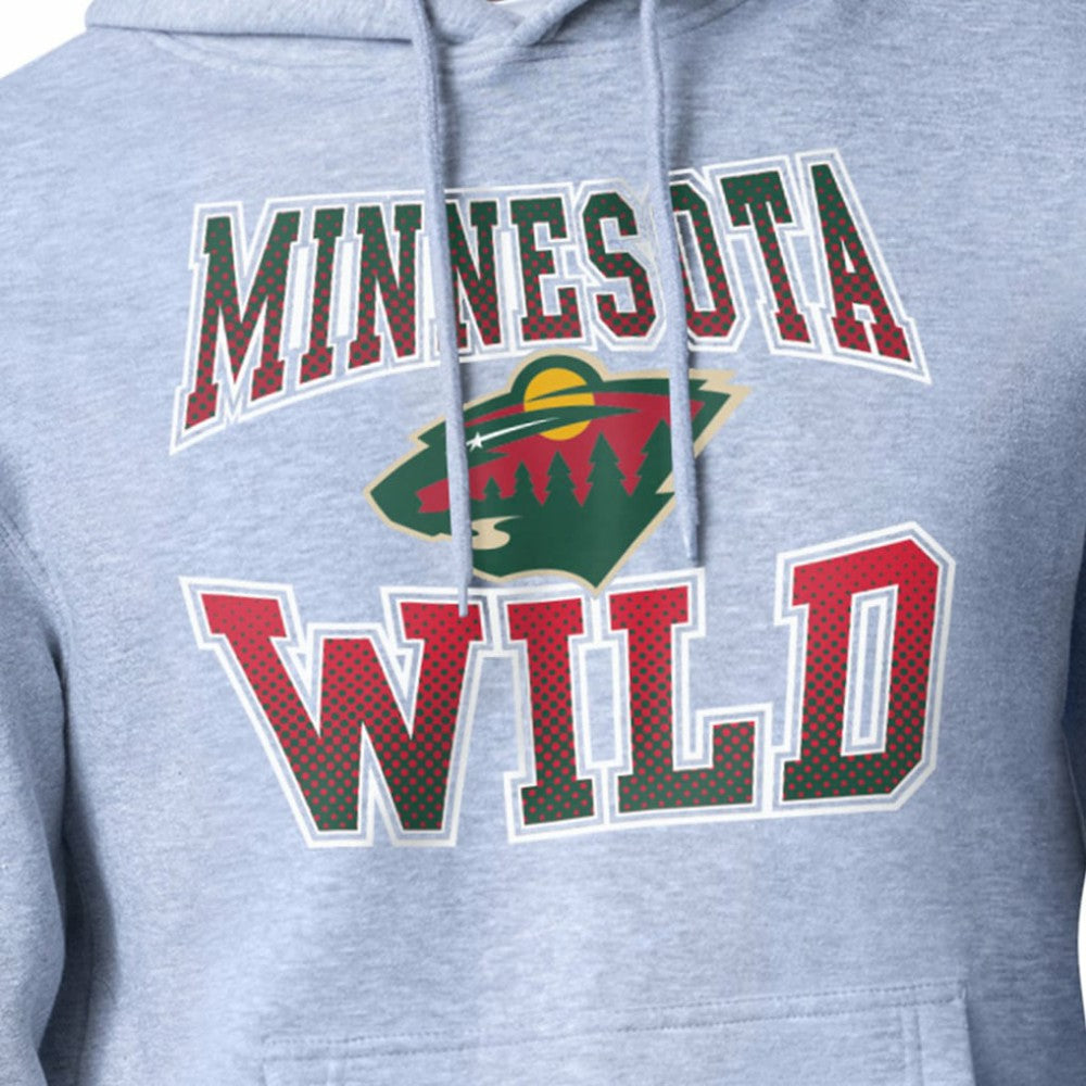 Minnesota Wild Starter Comic Style Team Graphic Hoodie - Gray | NHL on sale