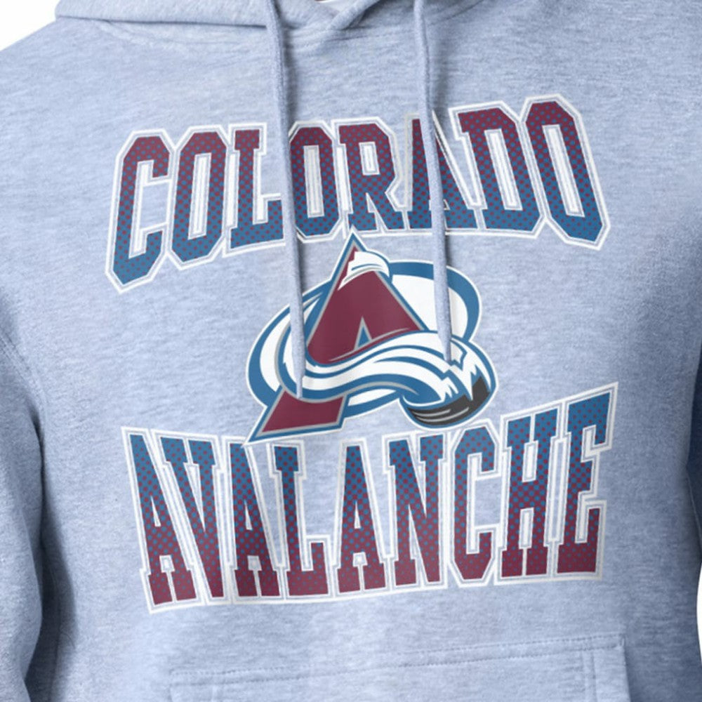Colorado Avalanche Starter Comic Style Team Graphic Hoodie - Gray | NHL Lifestyle